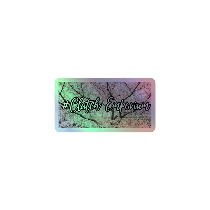 Clutch Holographic Sticker/ Cherry Blossom product image (1)