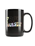 Free Yourself Large Black Mug product image (1)