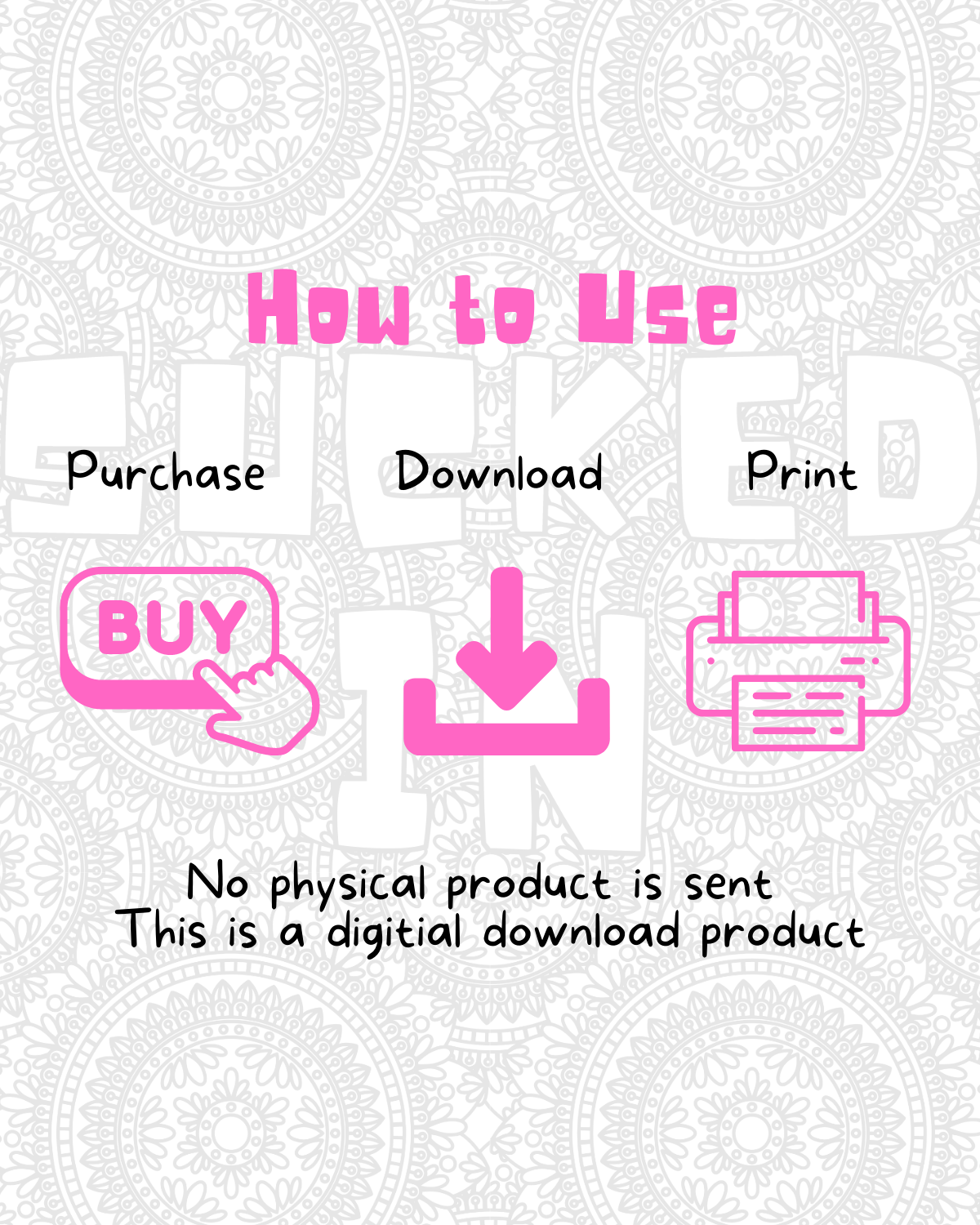 All The Swear Word Bundle Coloring Pages product image (4)