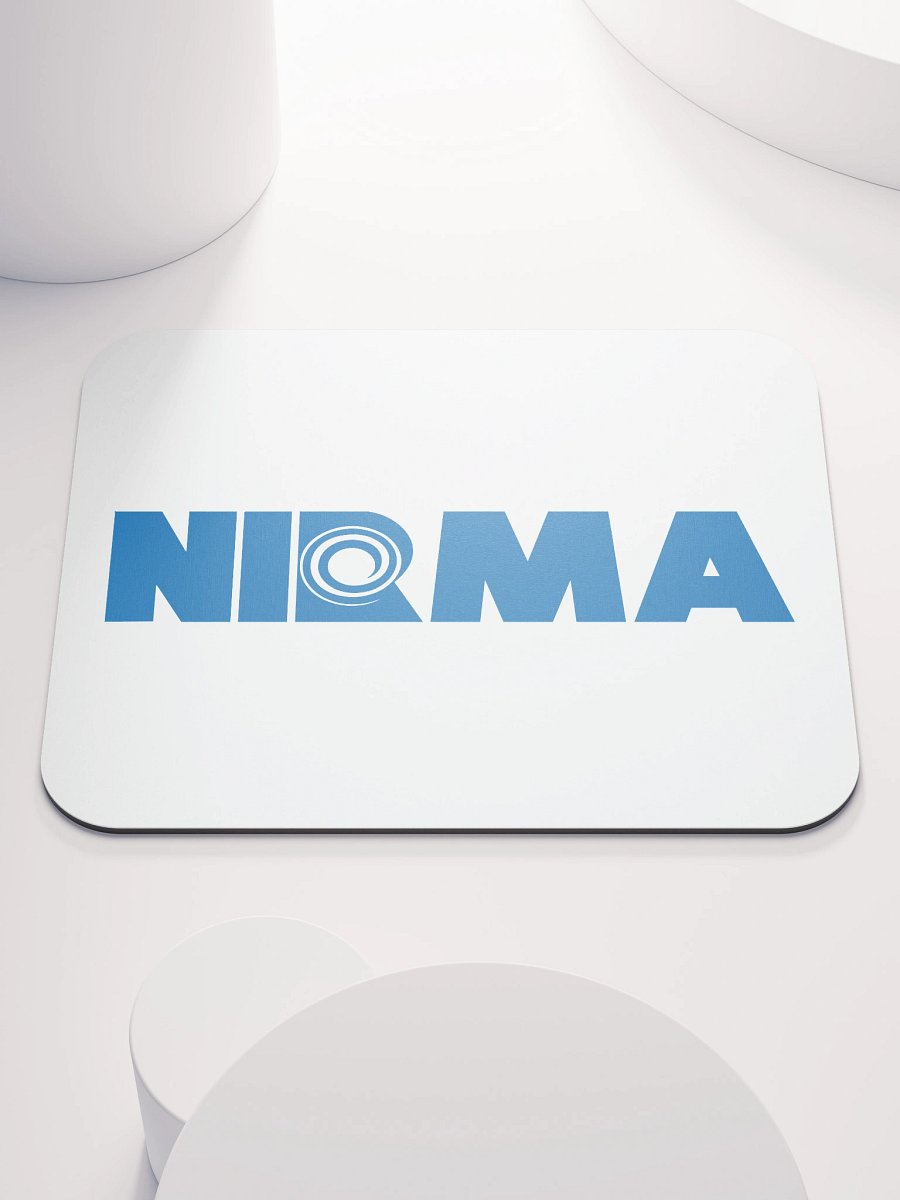 Classic NIRMA Logo Mousepad – Blue on White product image (1)
