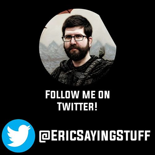 Follow me on Twitter!

Twitter.com/EricSayingStuff

#CrossplayGaming #GraceNerd