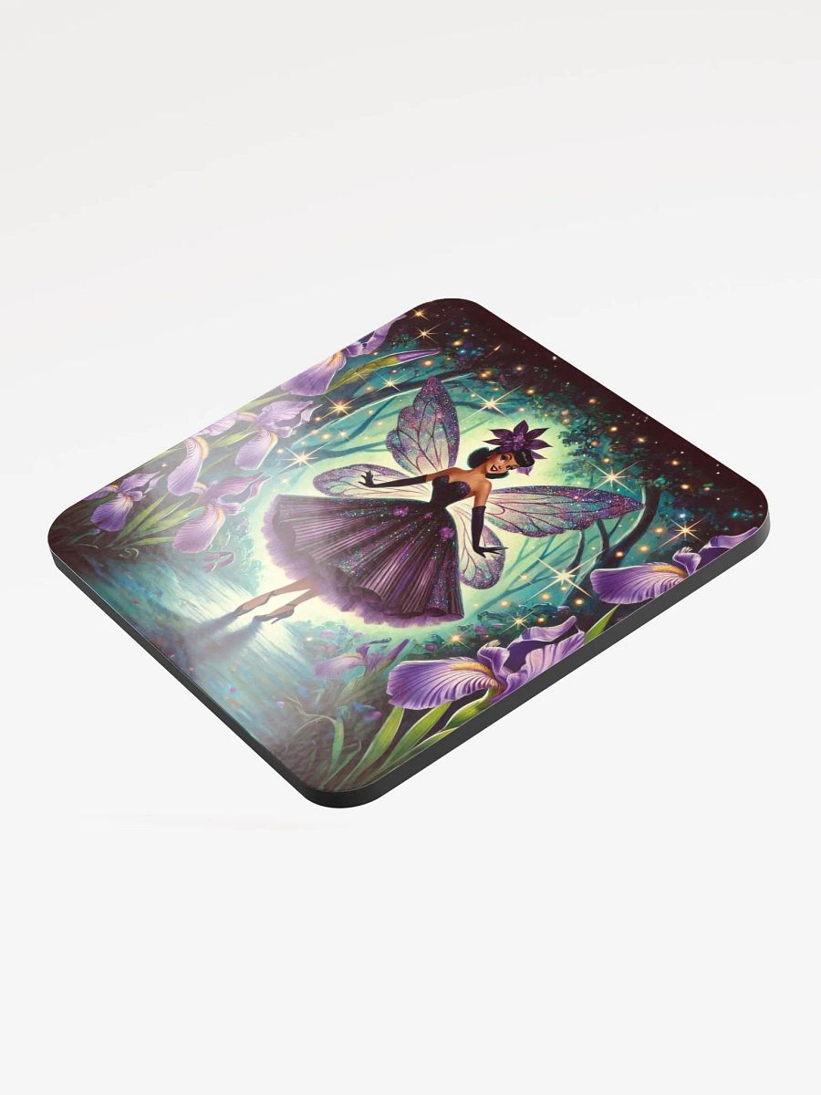 Enchanted Purple Iris Fairy Cork Coaster Set product image (3)