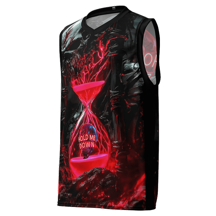CoolMax Hourglass Lava Recycled Unisex Basketball Jersey product image (1)