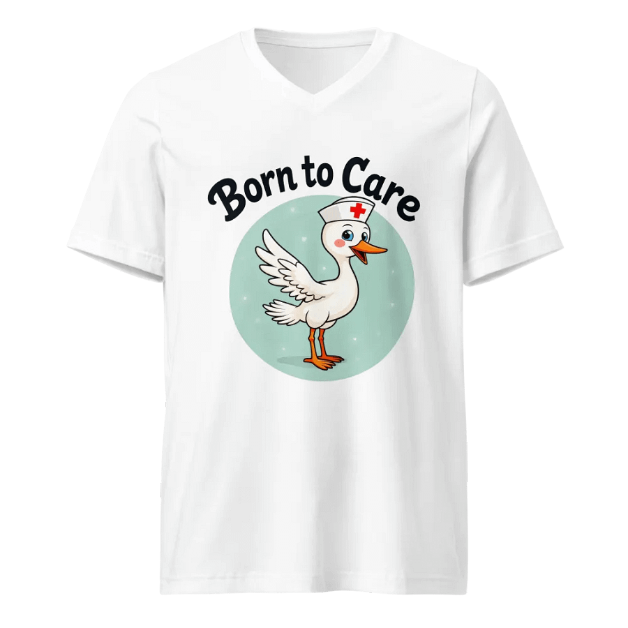 Quirky Nurse Duck V-Neck Tee product image (1)