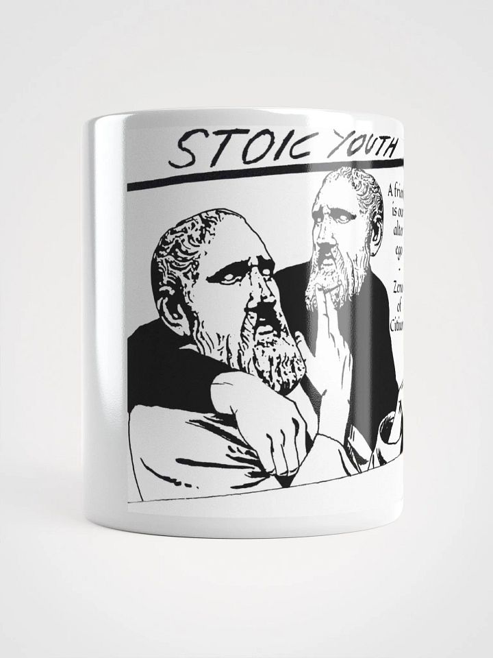Stoic Youth Zeno of Citium quote White Glossy Mug product image (1)