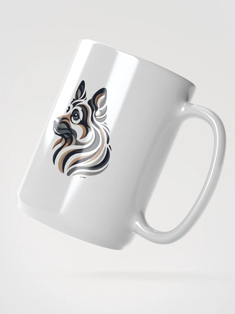 Sleek German Shepherd Abstract Art Mug product image (2)