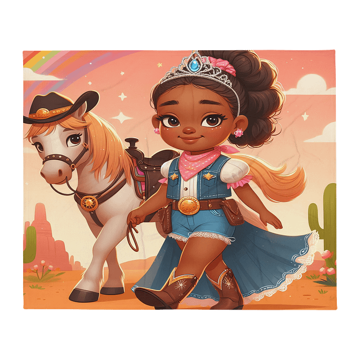 Cowgirl Throw Blanket product image (1)
