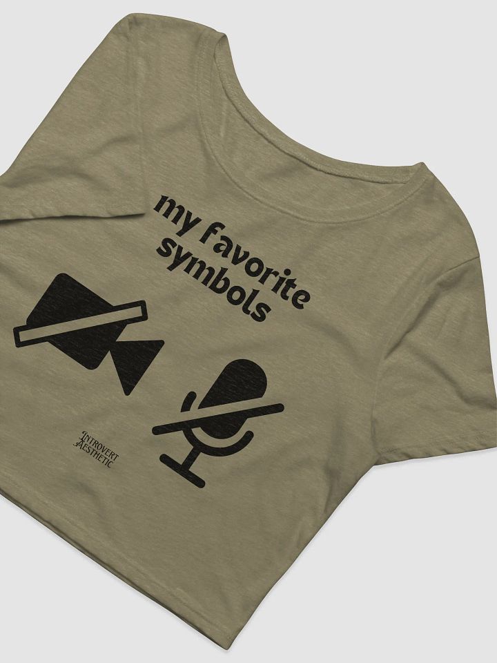 My Favorite Symbols Crop Tee product image (2)