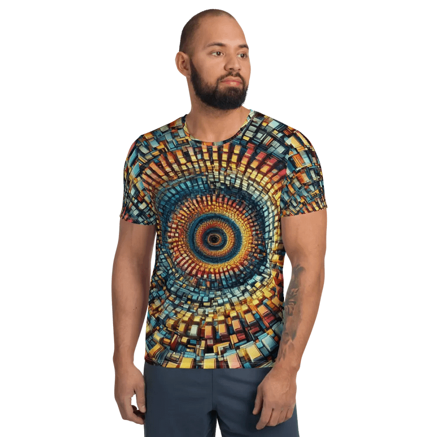 Spiral Spectrum All-Over Athletic Tee product image (1)