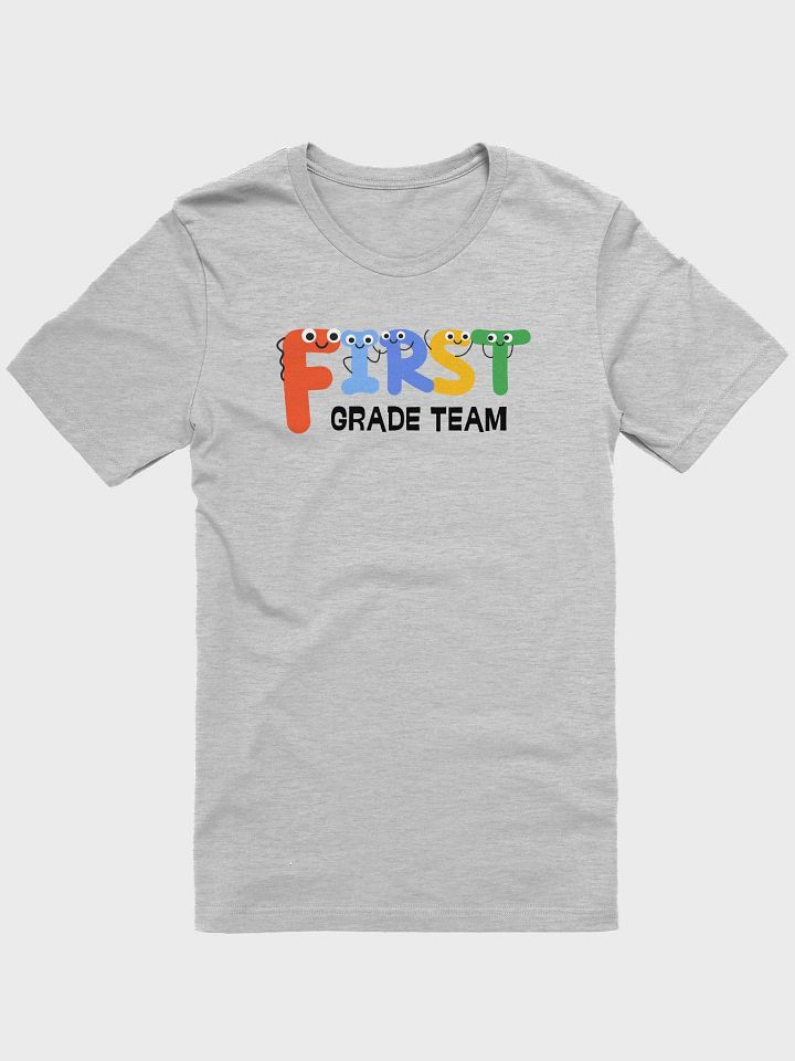 FIRST GRADE TEAM Cute Letter Characters T-Shirt product image (2)