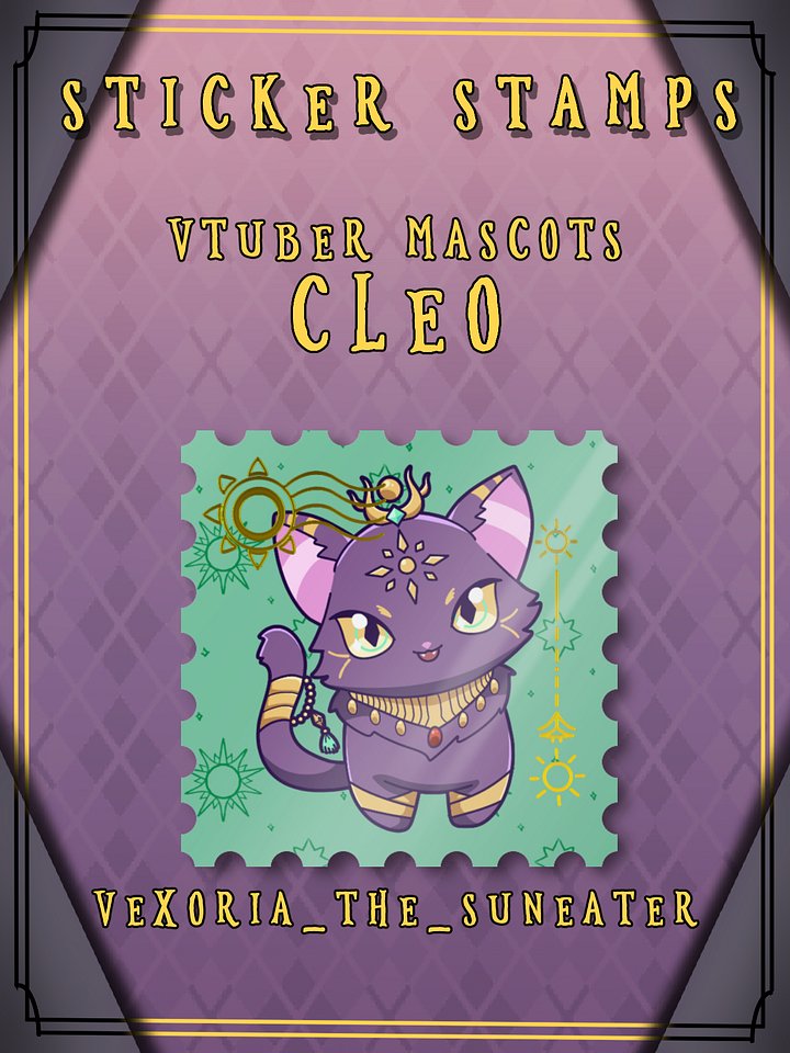 Sticker Stamps - Vtuber Mascots - Cleo product image (1)