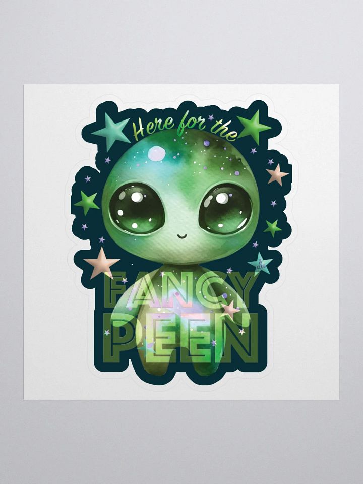 Fancy Alien Sticker (Green) product image (1)