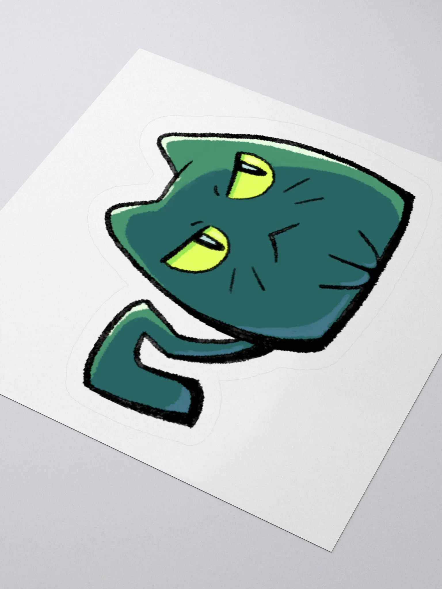 Tiny Grumpy Kitty - Kiss Cut Stickers product image (3)