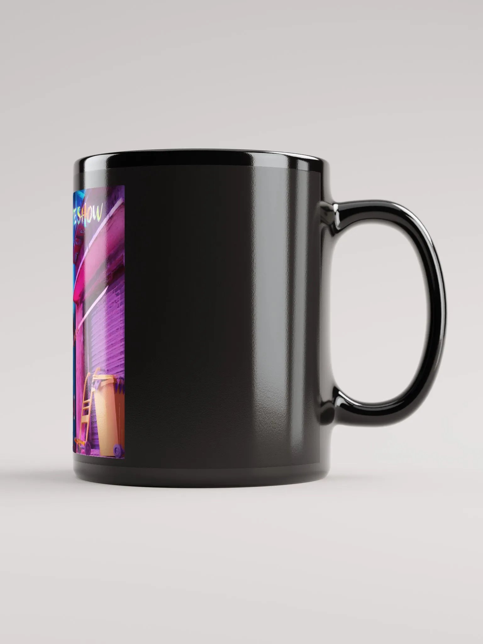 The Vigilante Show Black Glossy Mug product image (2)