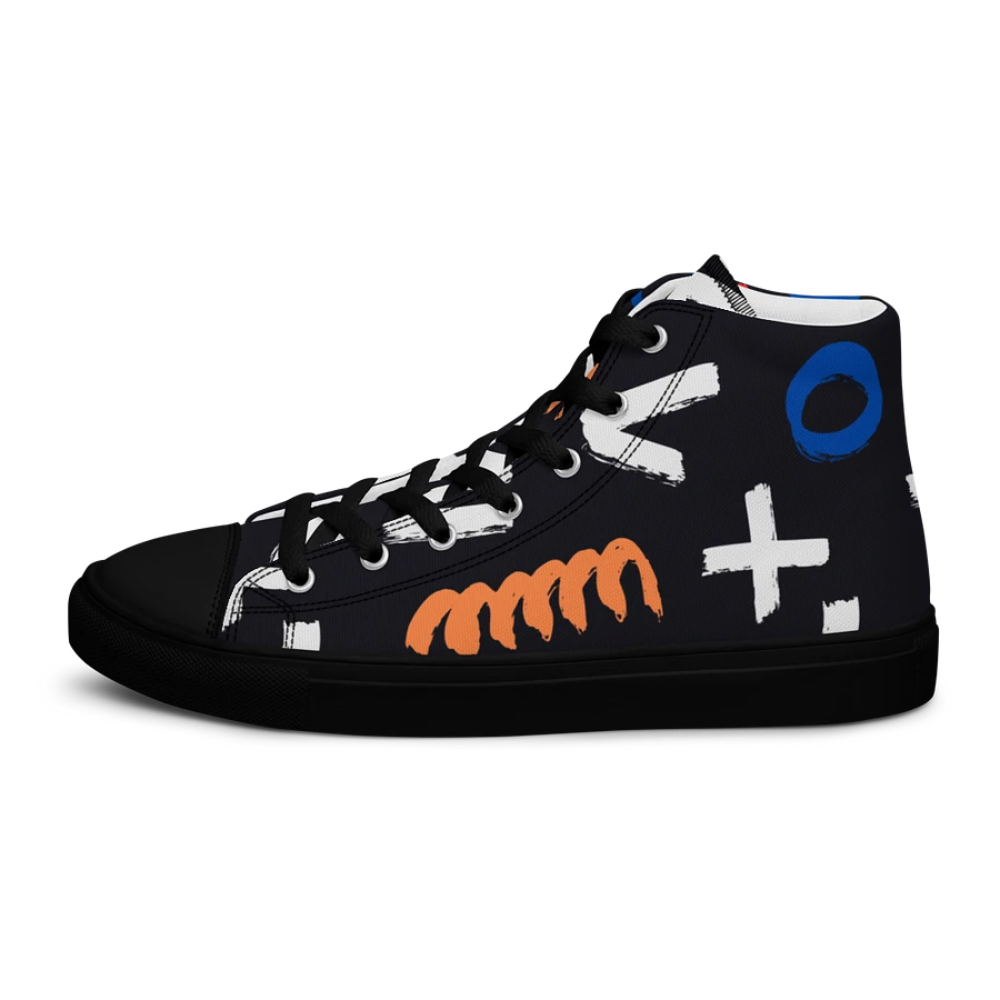 Geometry Men's High Top Canvas Shoes product image (10)