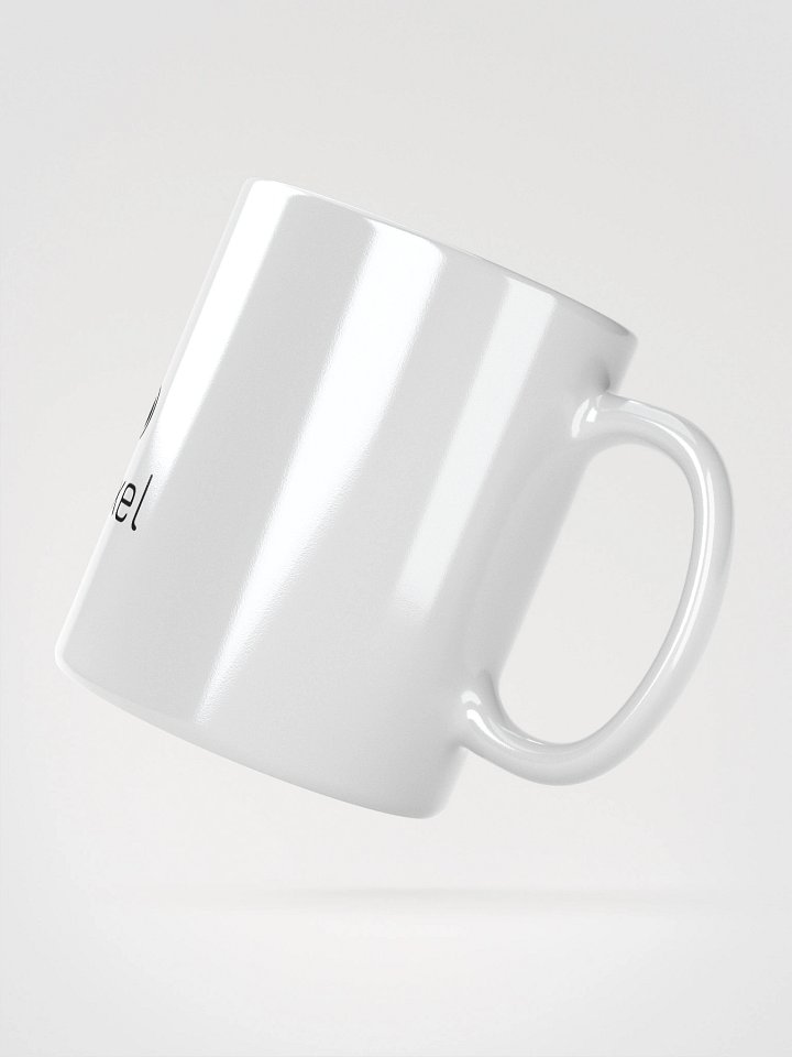 White Glossy Mug with Black LOGO By TikTok Creator SpSoldierPixel product image (5)