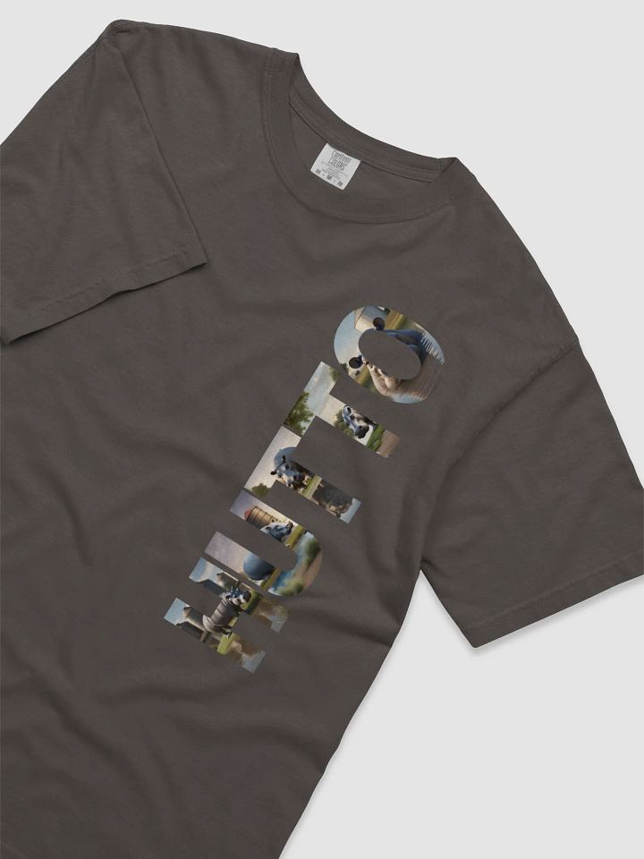 Hippos in Hutto Lettering Illustration Comfort Tee product image (1)