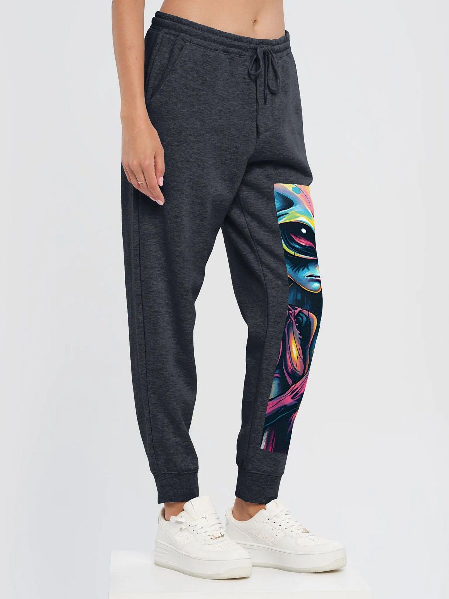 Cosmic Visionary questioning beer, Fleece Joggers product image (3)