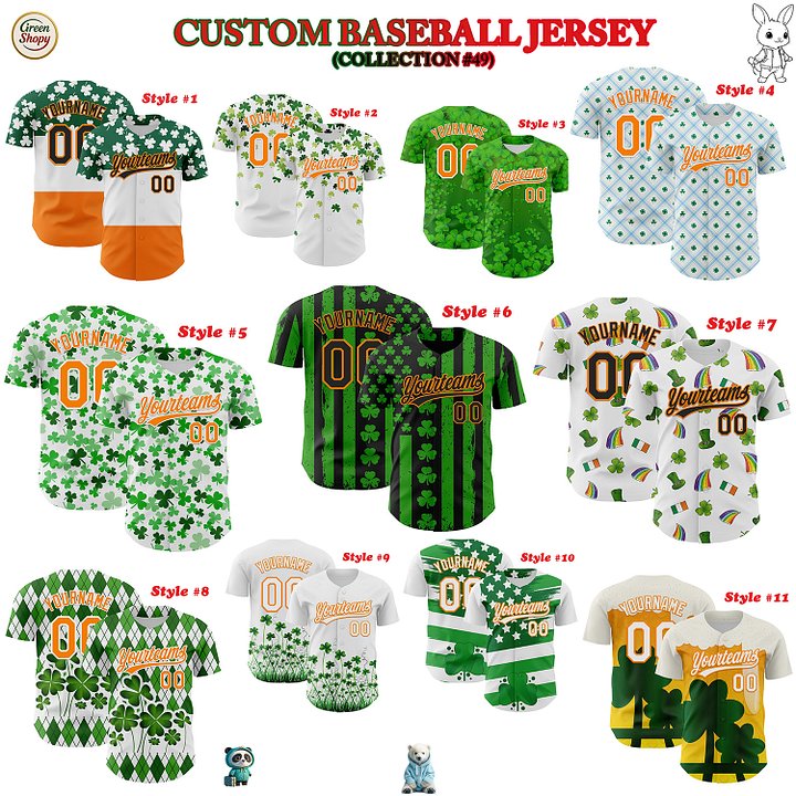 Authentic Baseball Jersey, Custom Baseball Jersey, Personalized Sport Jersey, Colorful, Number, Patrik Day product image (1)