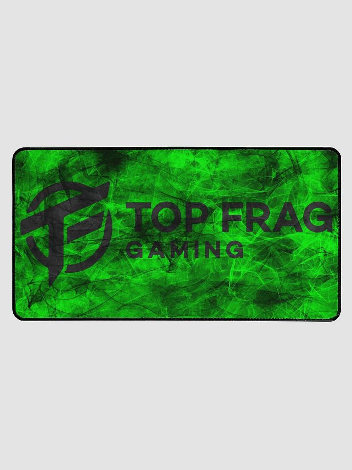 TopFrag™ Green Spiral Dark Logo Desk Mat 15.5" x 31.5" product image (1)