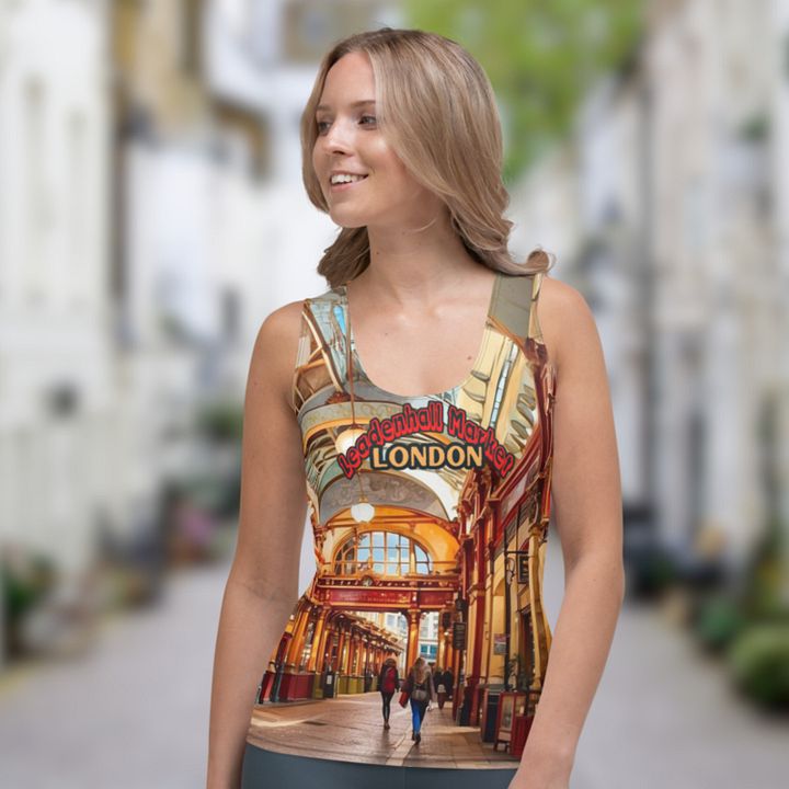 Leadenhall Market London All Over Print Tank Top product image (1)