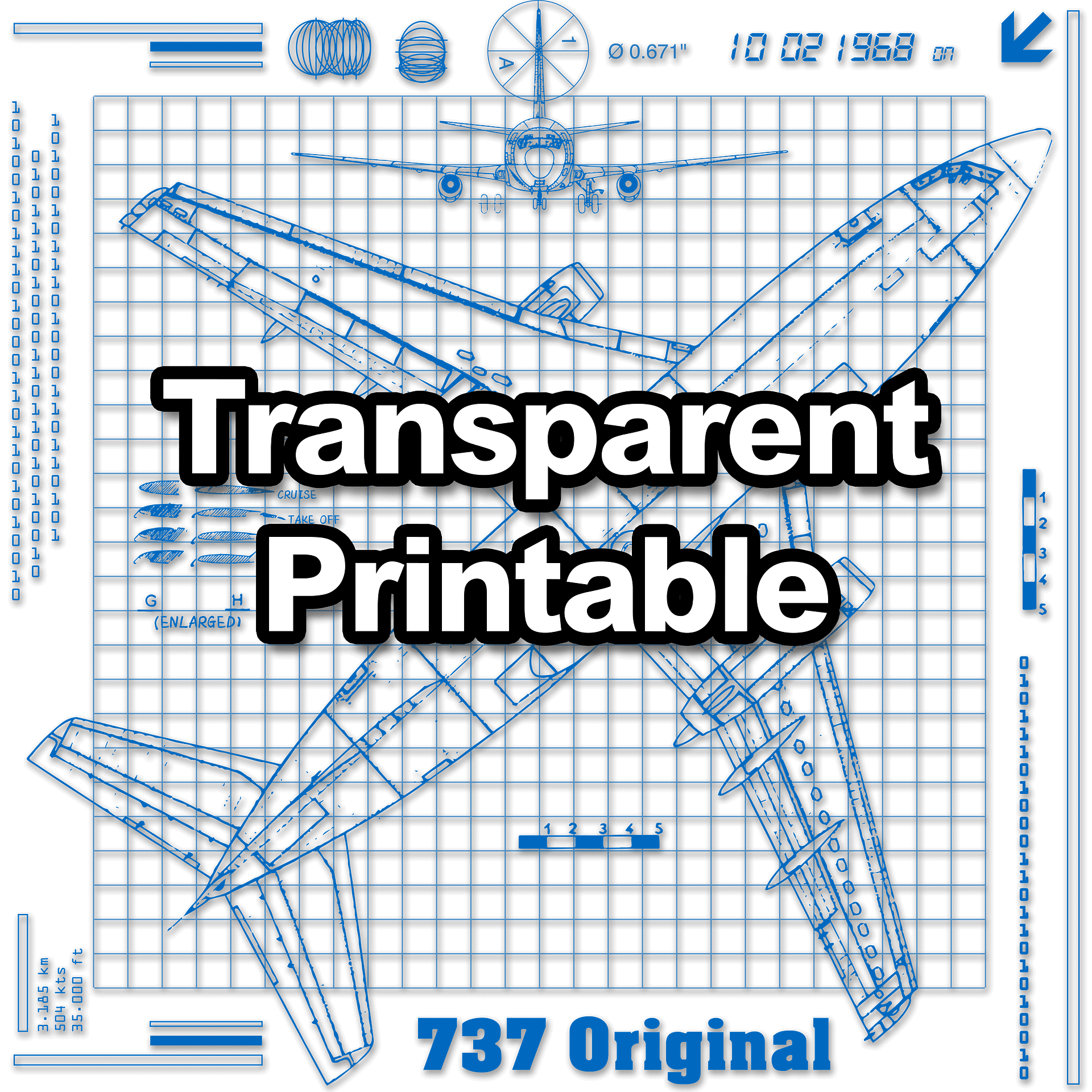 737 Original Poster - Transparent product image (2)