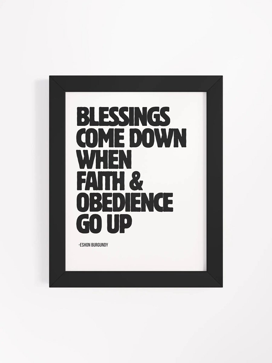 Blessings Wood Framed Matte Paper product image (109)