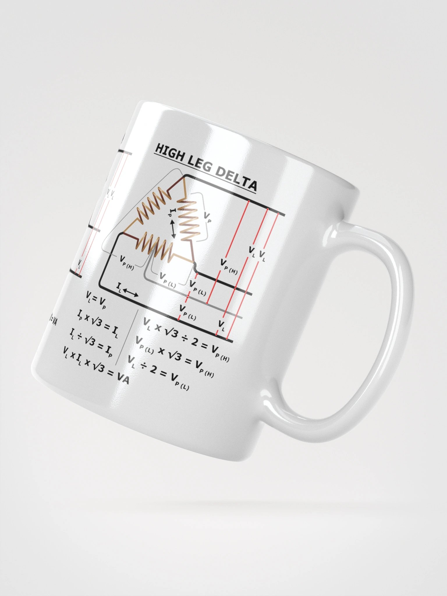 3 Phase Transformer Mug - White product image (4)