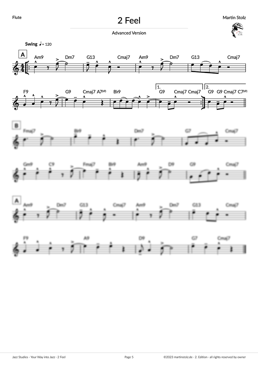 2 Feel - Flute (Exercise 3 Jazz Studies) product image (5)