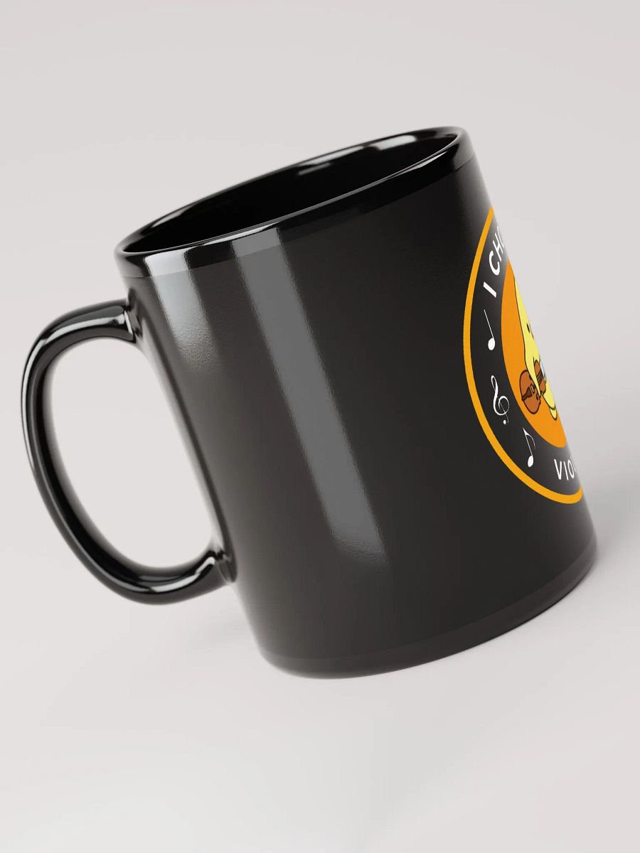 I choose violins Black Glossy Mug product image (4)