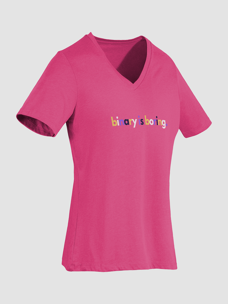 Binary Is Boring Relaxed V-Neck Tee product image (33)