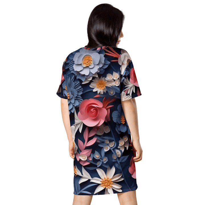 3D-Ditsy-Flowers-Seamless-Patterns T-shirt Dress - V12 product image (2)