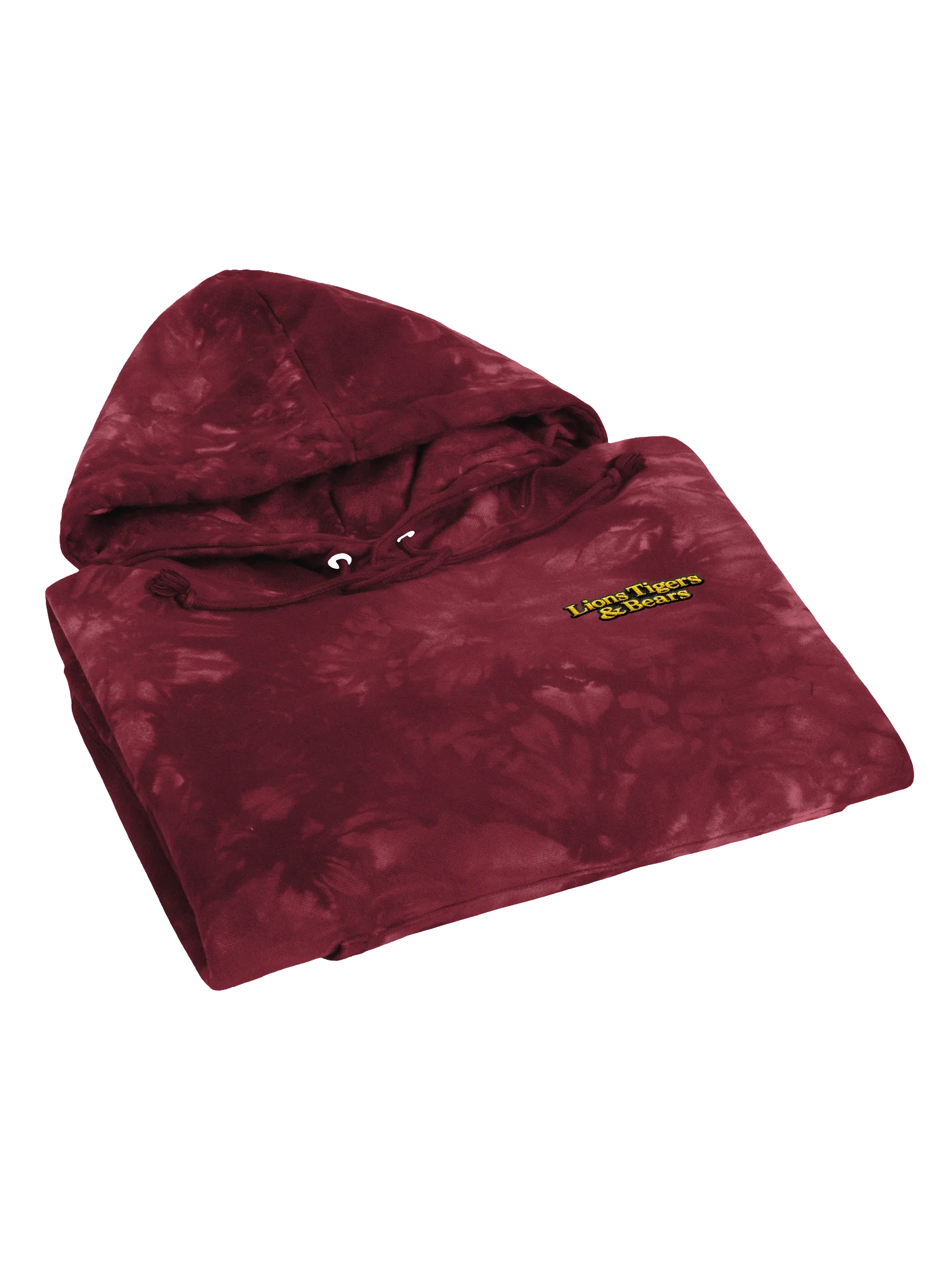 Lions Tigers & Bears Tie Dye Embroidered Hoodie product image (3)