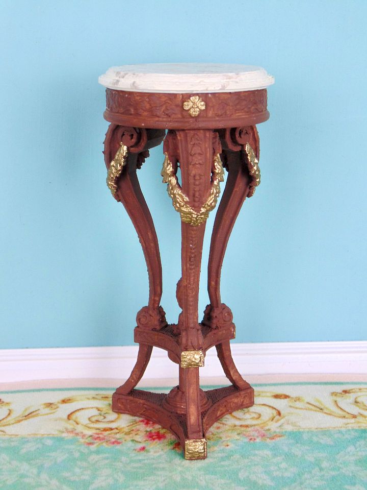 1:6 scale plant stand for 12” fashion dolls WALNUT product image (1)