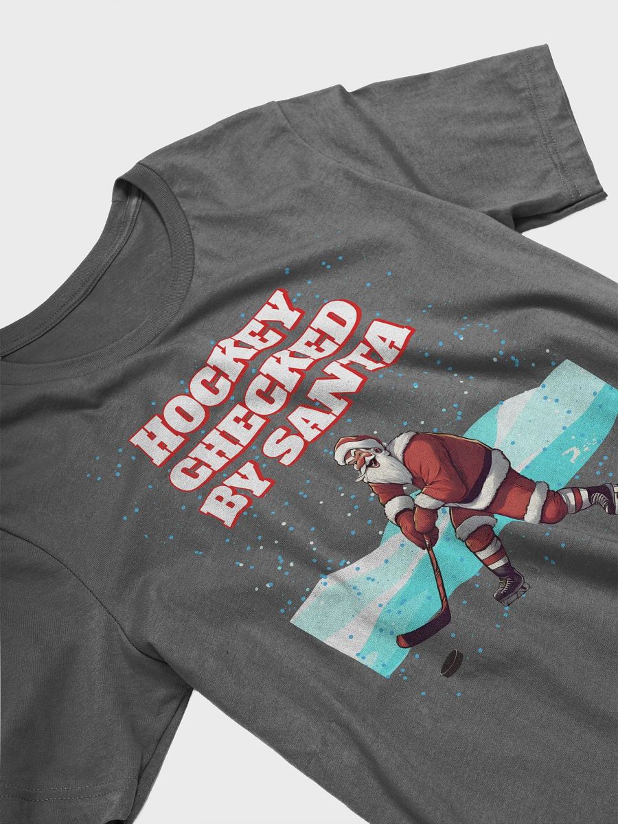 Hockey Checked By Santa Christmas T-shirt product image (18)