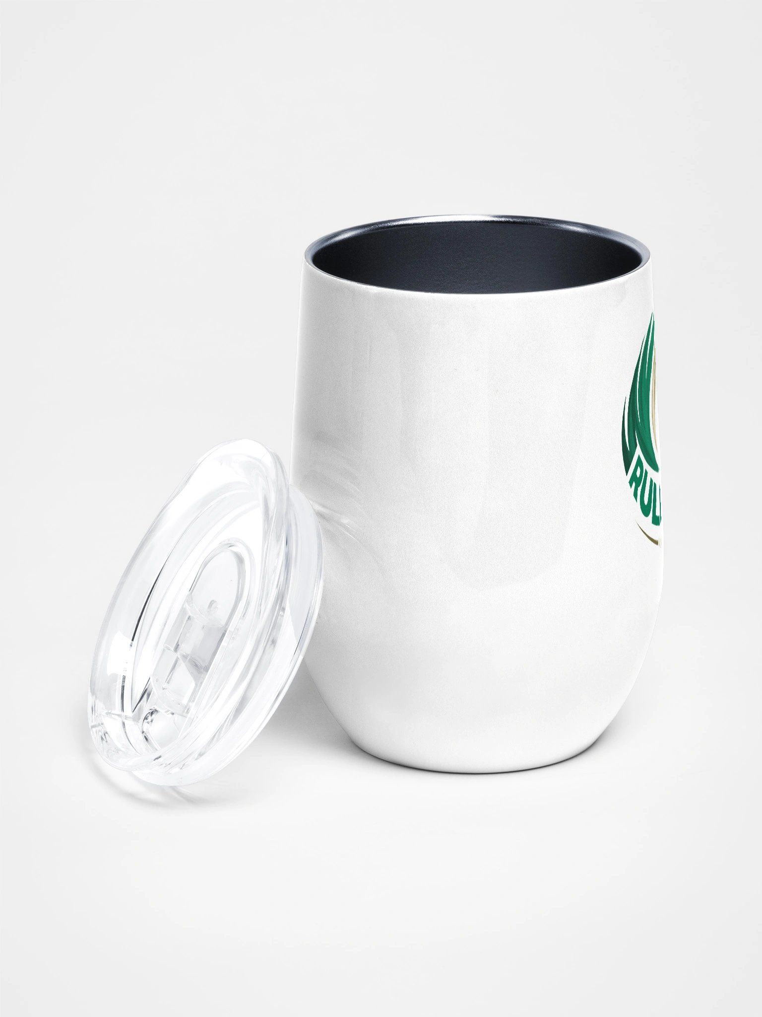 Rule #7 Wine Tumbler Green and Gold product image (2)