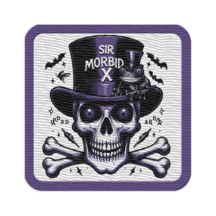 ''Cross Bones & Merbit'' Embroidered Patch product image (1)