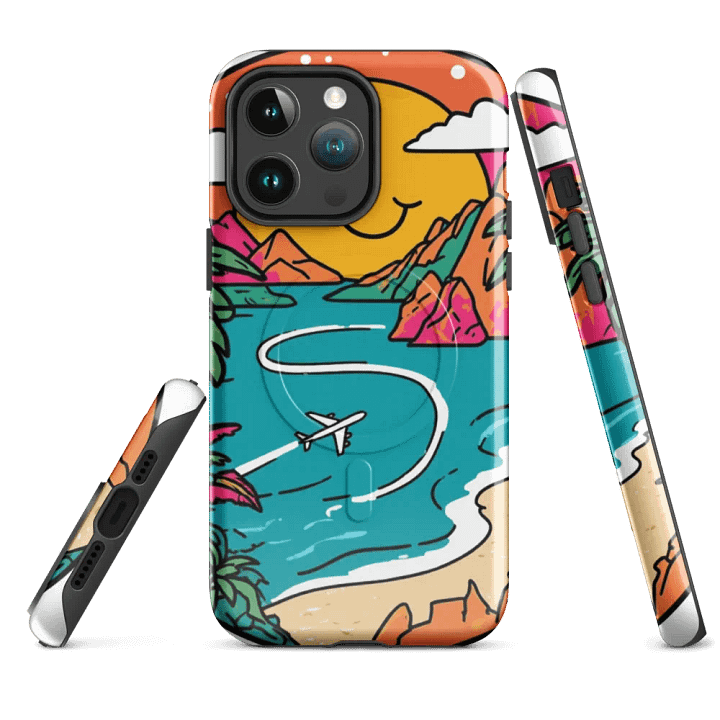 MagSafe® Tough Case for iPhone® | Dream Away: AI Travel Designs for an Enthusiastic Life product image (4)