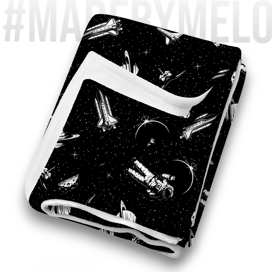 Spaced Out B&W - Blanket | #MadeByMELO product image (10)