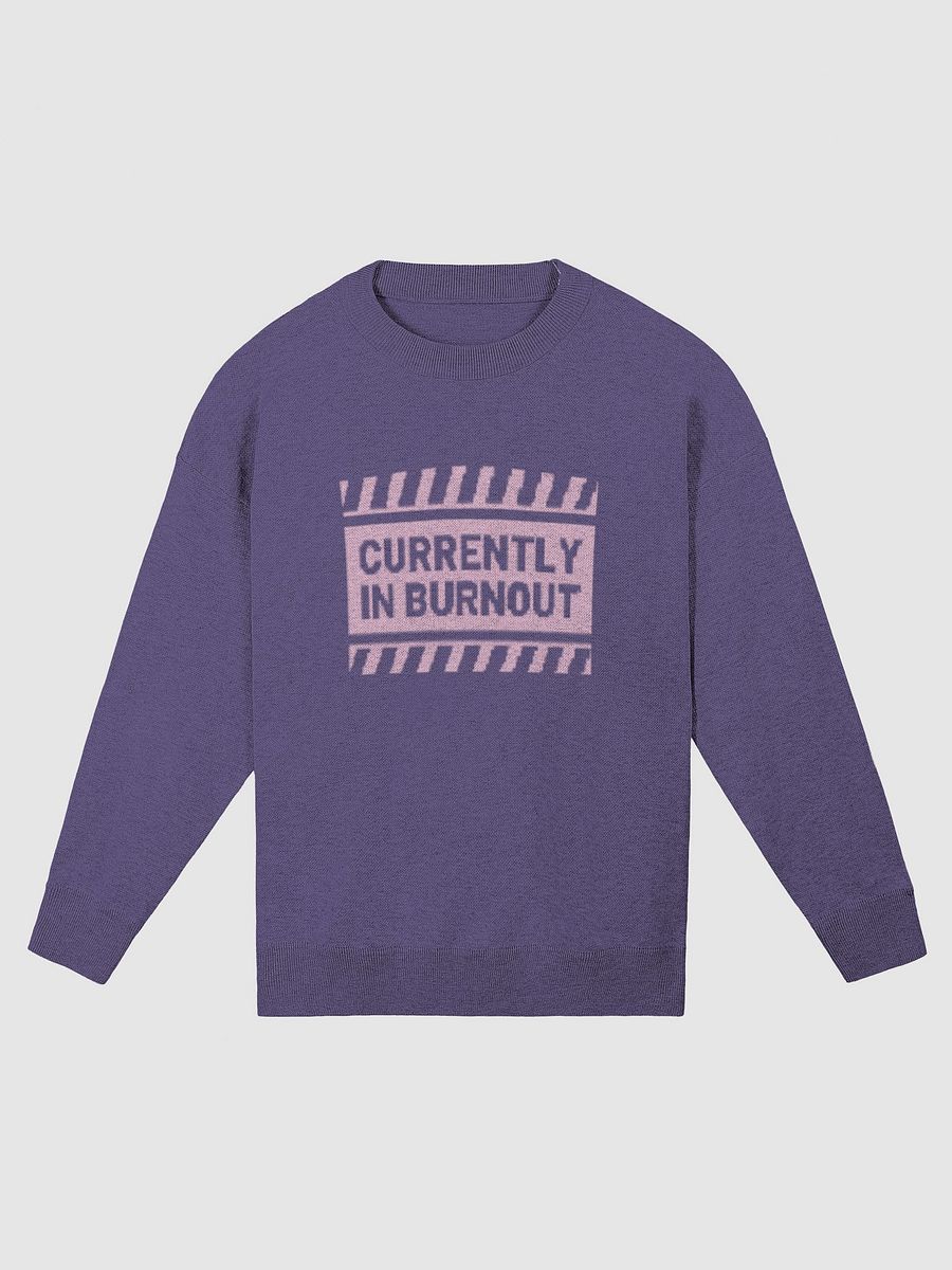 CURRENTLY IN BURNOUT (lg. design, lilac and violet) knitwear relaxed crewneck product image (5)