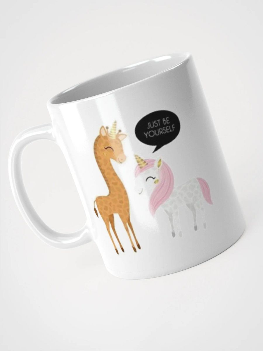 White Glossy Mug Giraffe product image (3)