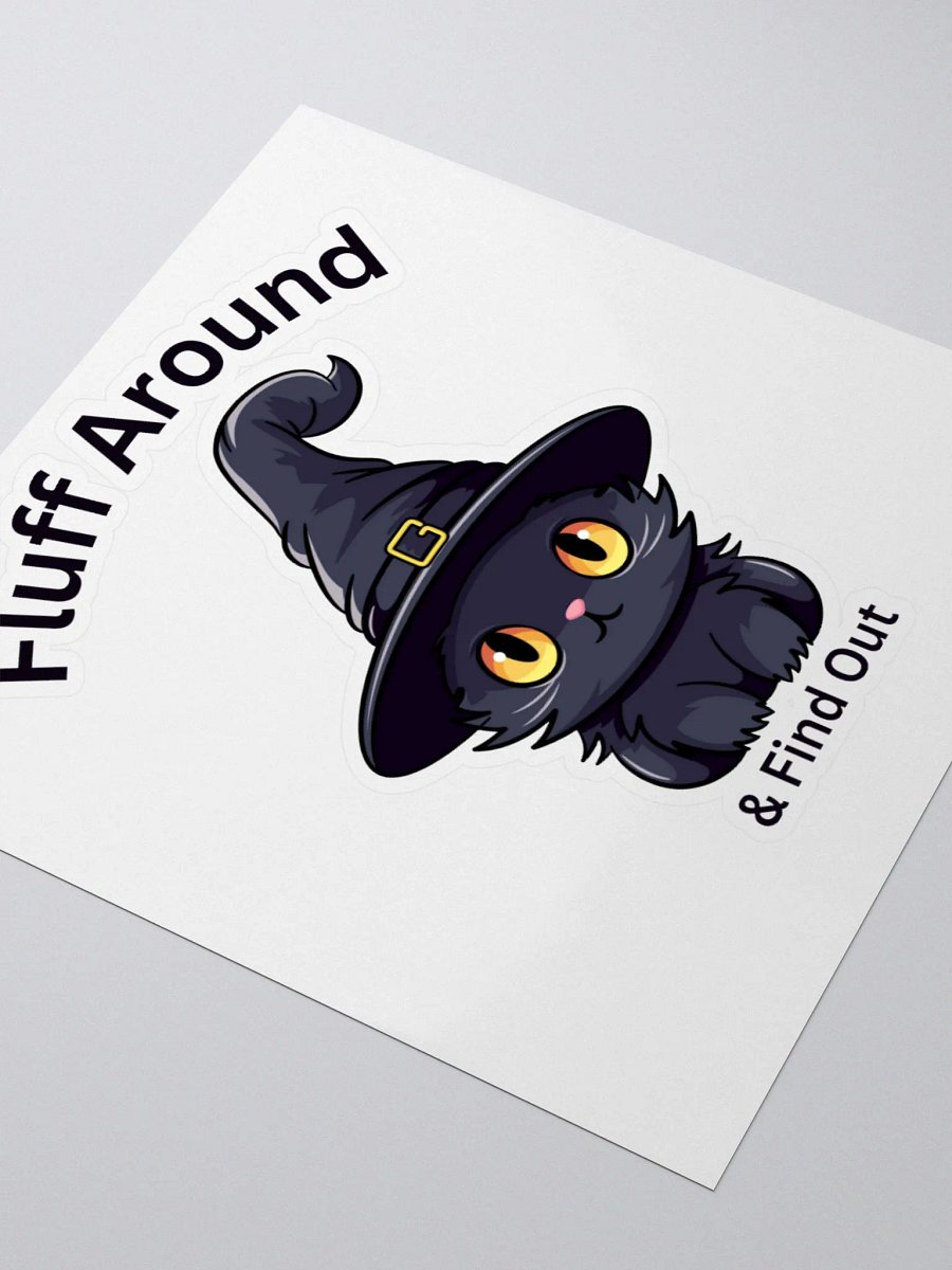 Fluff Around Cat Stickers product image (7)