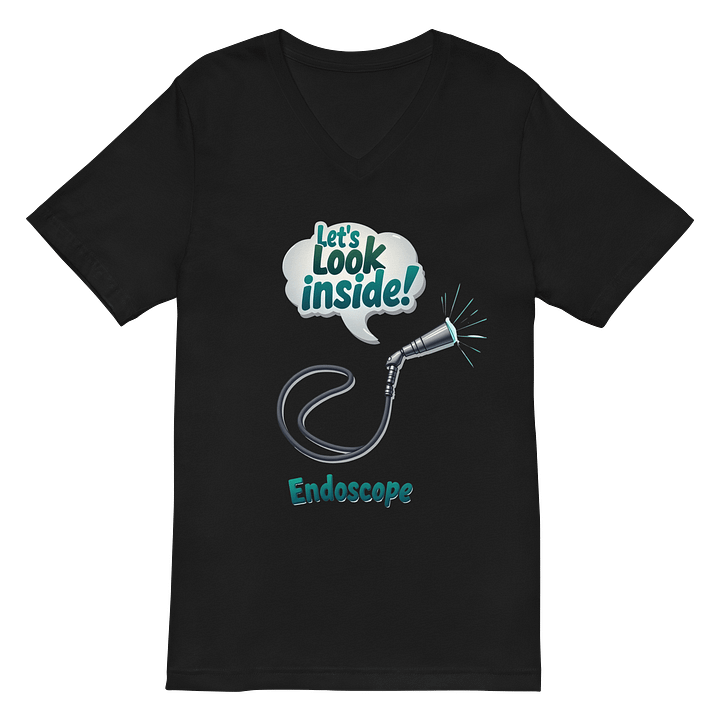Explore Within: Endoscope Illustrated V-Neck T-Shirt product image (3)
