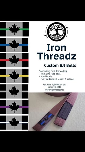 Custom premium BJJ 1st Responder belts
Handmade in Barrie, Ontario, Canada 

All proceeds go towards charity supporting 1st r...
