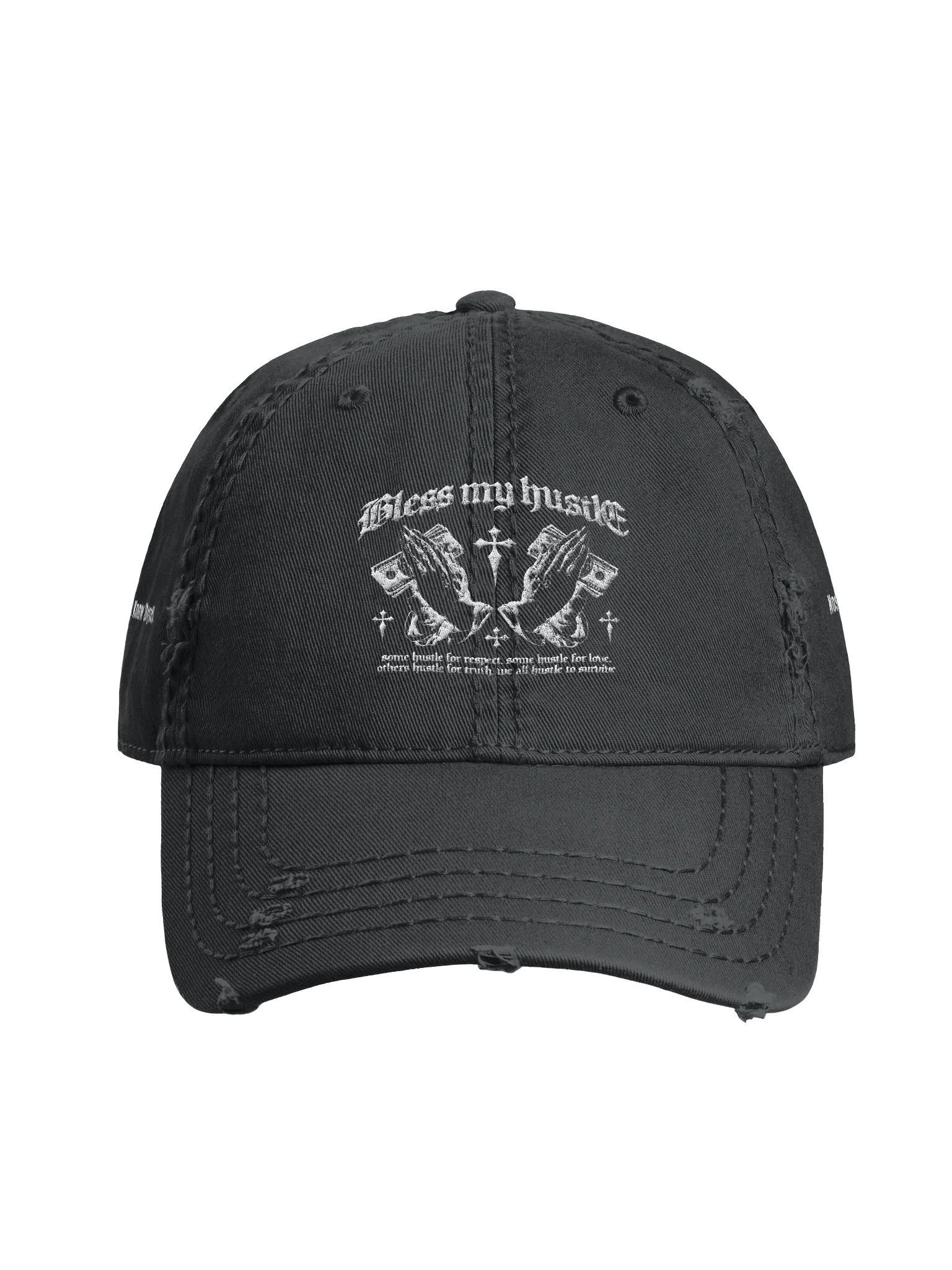 Bless My Hustle Distressed Dad Hat product image (3)