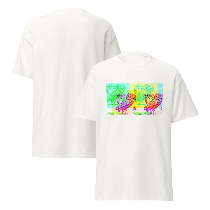 Cute Athenian Owls White T-Shirt product image (2)