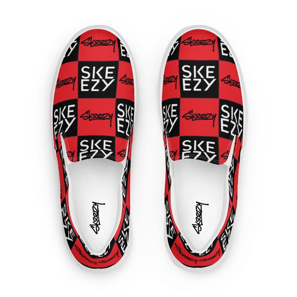 Checkered Skeezy Slip-Ons BLK/RED (Men's) product image (2)