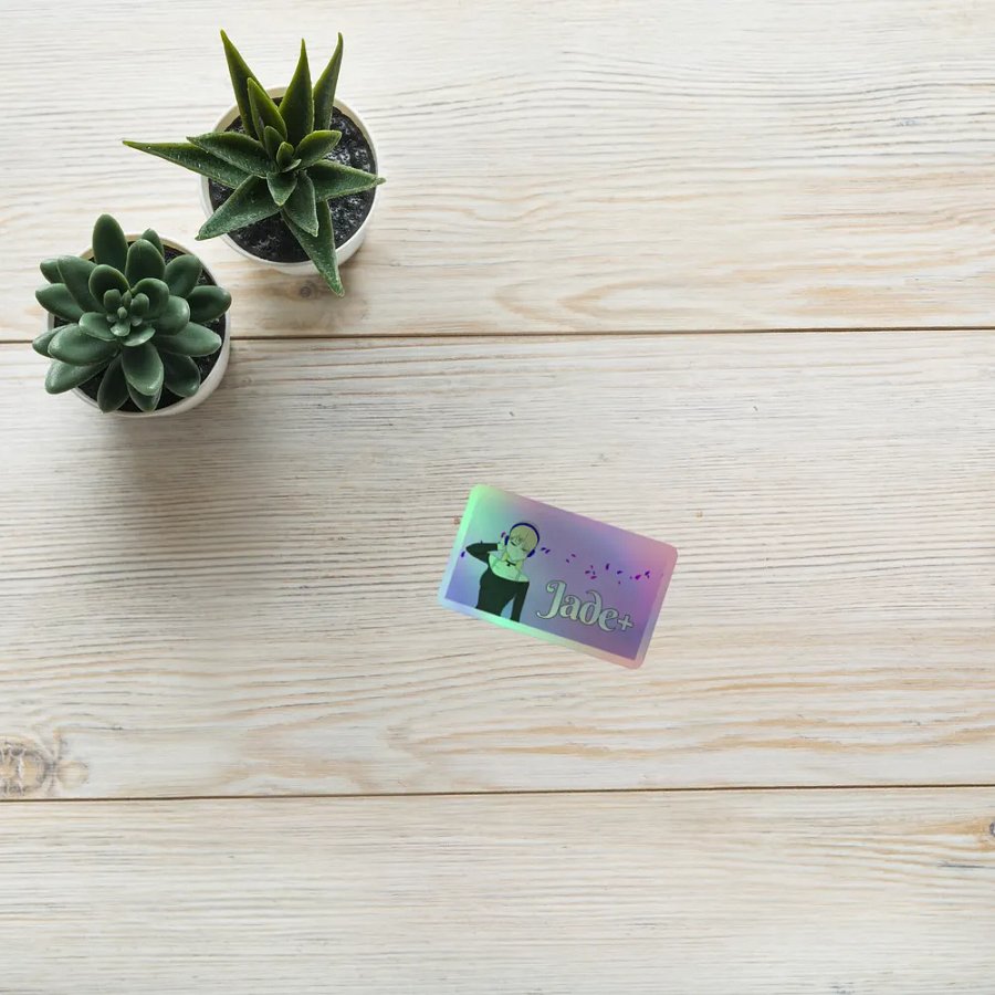 Pink Jade+ Holographic Sticker product image (8)