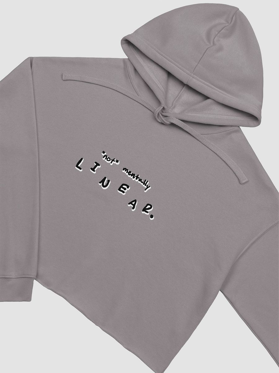 *not* mentally linear (shadow design) printed cropped hoodie product image (3)