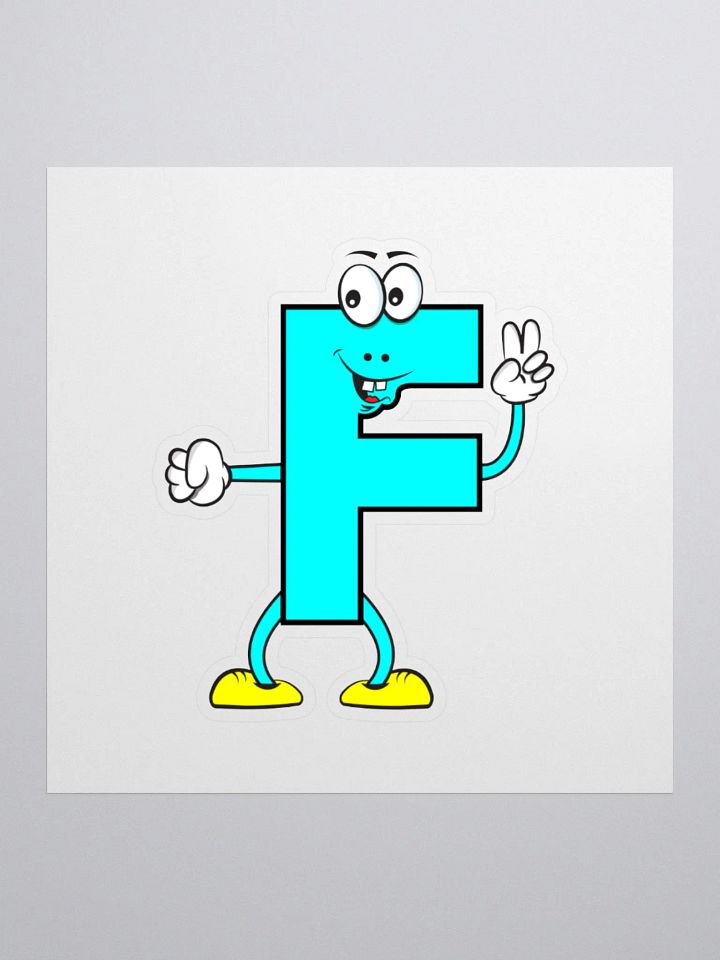 F Cartoon Character Sticker product image (1)